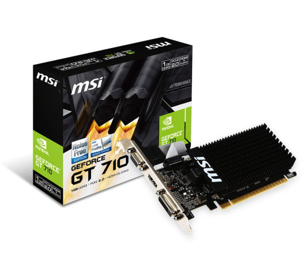 MSI GeForce GT 710 2GB DDR3 64BIT DVI/D-SUB/HDMI GT 710 2GD3H LP - 285436 - zdjęcie 5